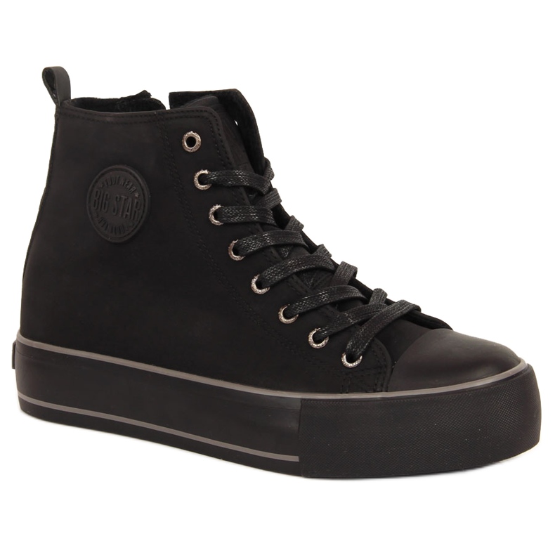 Women's high-top black insulated sneakers Big Star KK274173