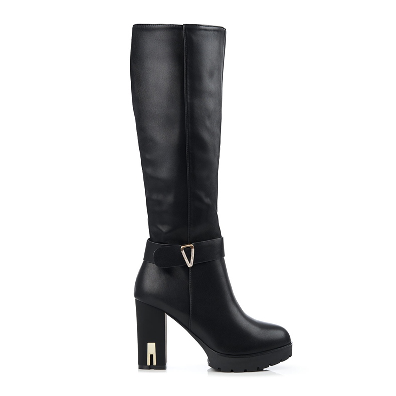 Women's boots on a high Shelovet post black Women's boots on a high Shelovet post black