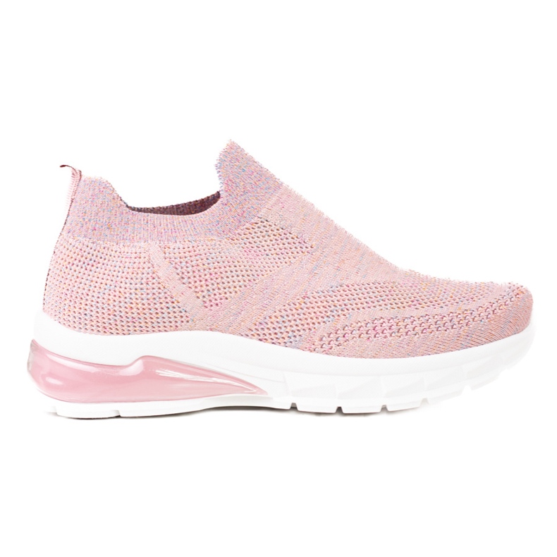 W. Potocki Pink, women's sports, Potocki sneakers, fabric with glitter