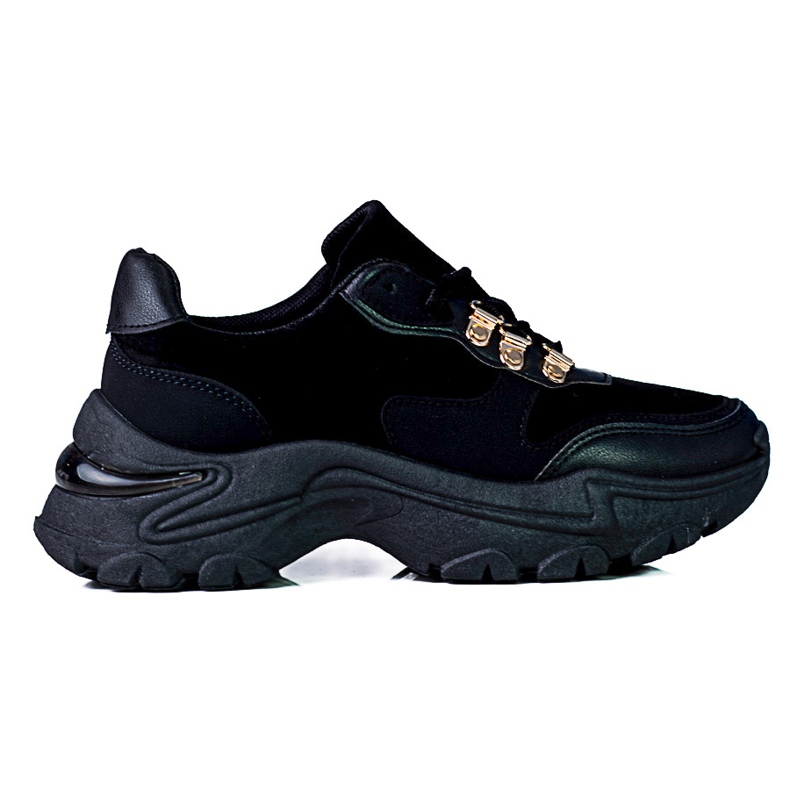 Women's sneakers on a thick Shelovet black sole