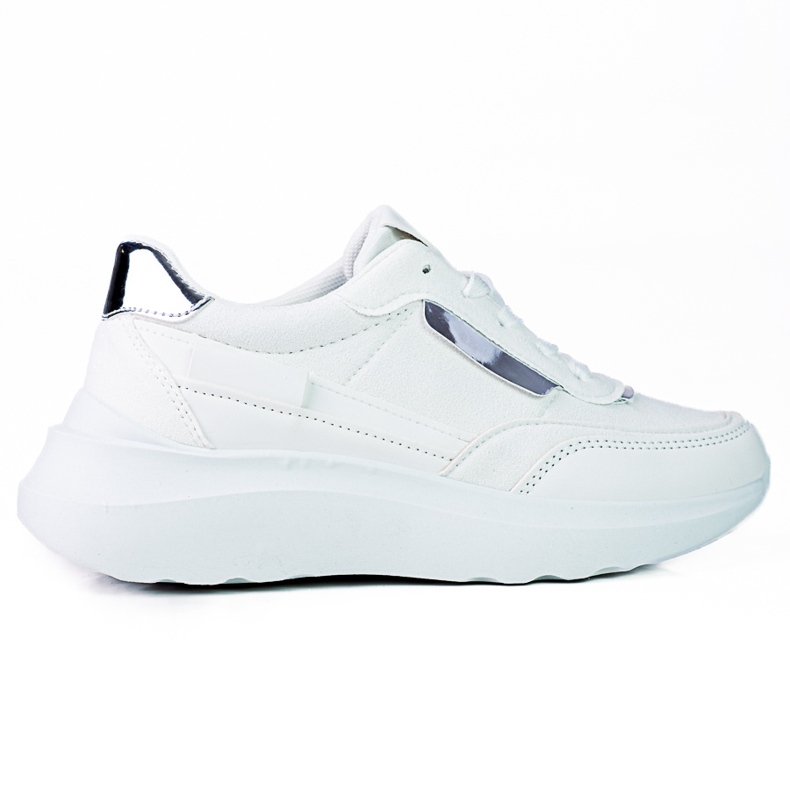 Women's white white laced Shelovet sports sneakers