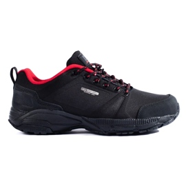 DK women's trekking shoes, black and red