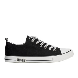 Men's black sneakers Big Star KK174049