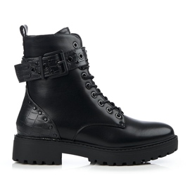 Women's Shelovet flat-heeled workers black