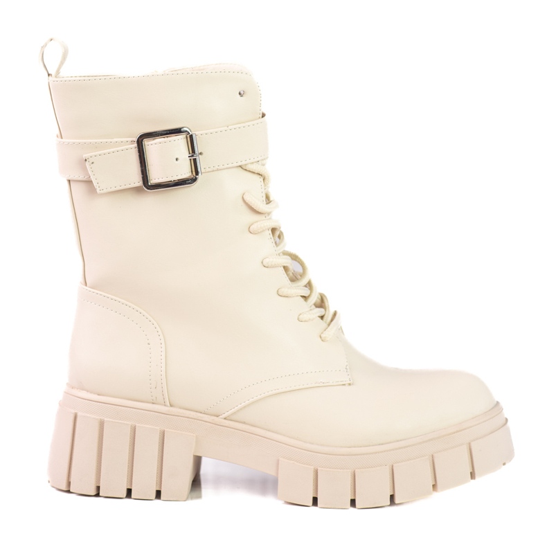 Beige boots for women Shelovet workery