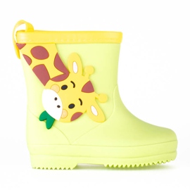 Shelovet low boots for boys with giraffe multicolored yellow