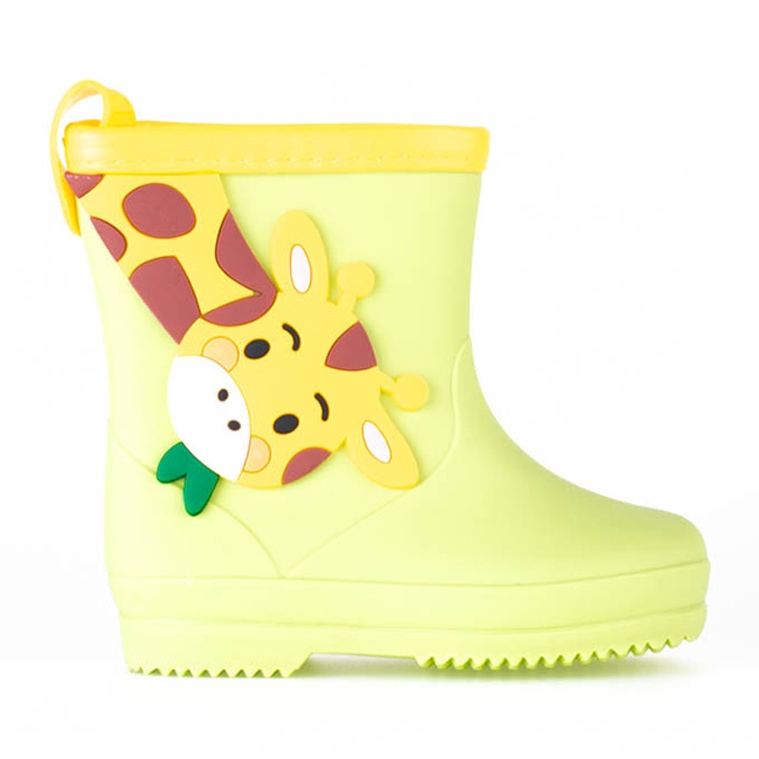 Shelovet low boots for boys with giraffe multicolored yellow