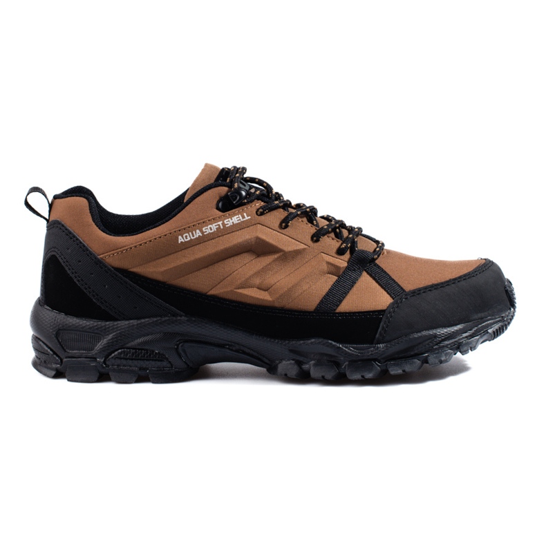 DK aqua Softshell brown men's trekking shoes black