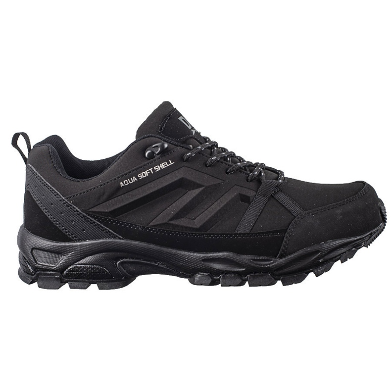 DK aqua Softshell men's black trekking shoes