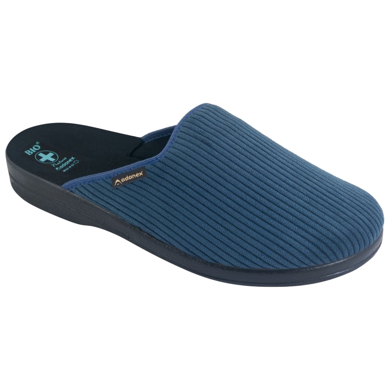Men's Slippers Slippers Adanex 27829 Per Pedes Corduroy blue