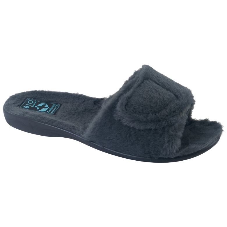 Adanex women's slippers 27914 sara fur gray grey Adanex women's slippers 27914 sara fur gray grey