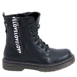Workery boots Siggy Black Matt