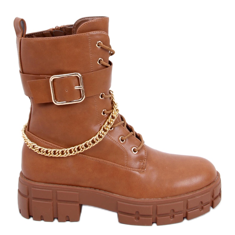 Military Maude Camel boots brown