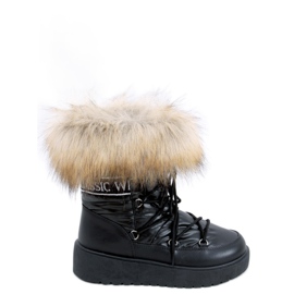 Women's Einar Black snow boots