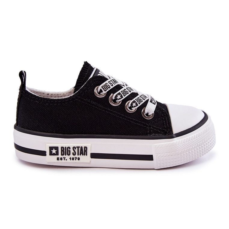 Children's Material Sneakers Big Star KK374069 Black