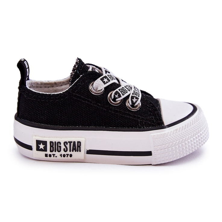 Children's Cloth Sneakers Big Star KK374049 Black-White Children's Cloth Sneakers Big Star KK374049 Black-White