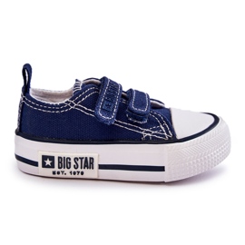 Children's Cloth Sneakers With Velcro Big Star KK374081 Navy Blue Children's Cloth Sneakers With Velcro Big Star KK374081 Navy Blue