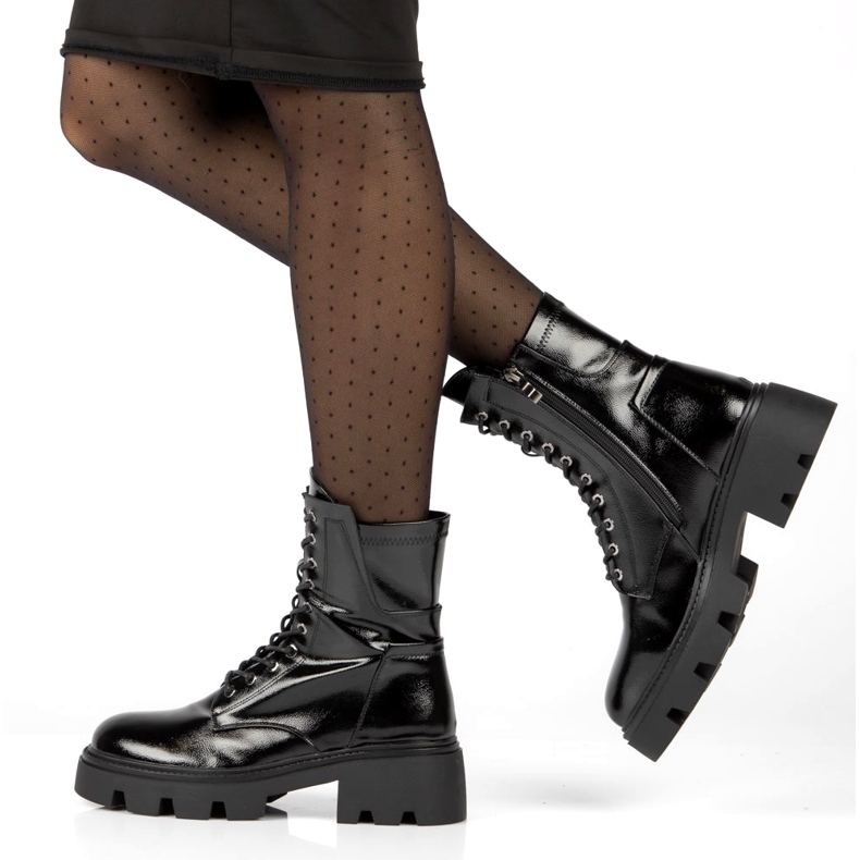 Women's shiny insulated boots Filippo DBT4095 black Women's shiny insulated boots Filippo DBT4095 black