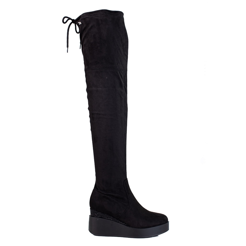 T.Sokolski Women's suede thigh-high boots from Sokolski black