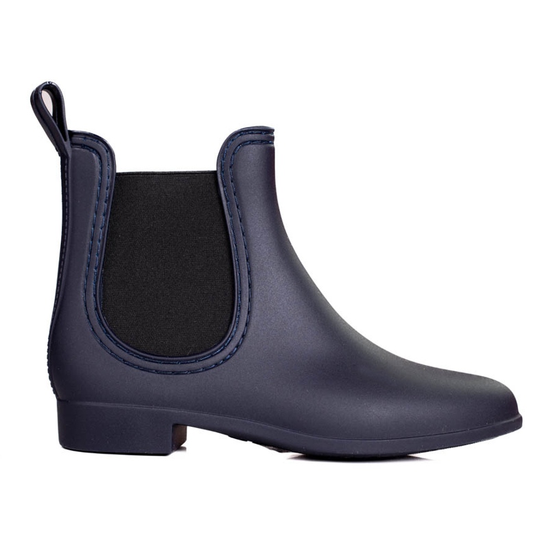 Shelovet matt navy blue women's galoshes