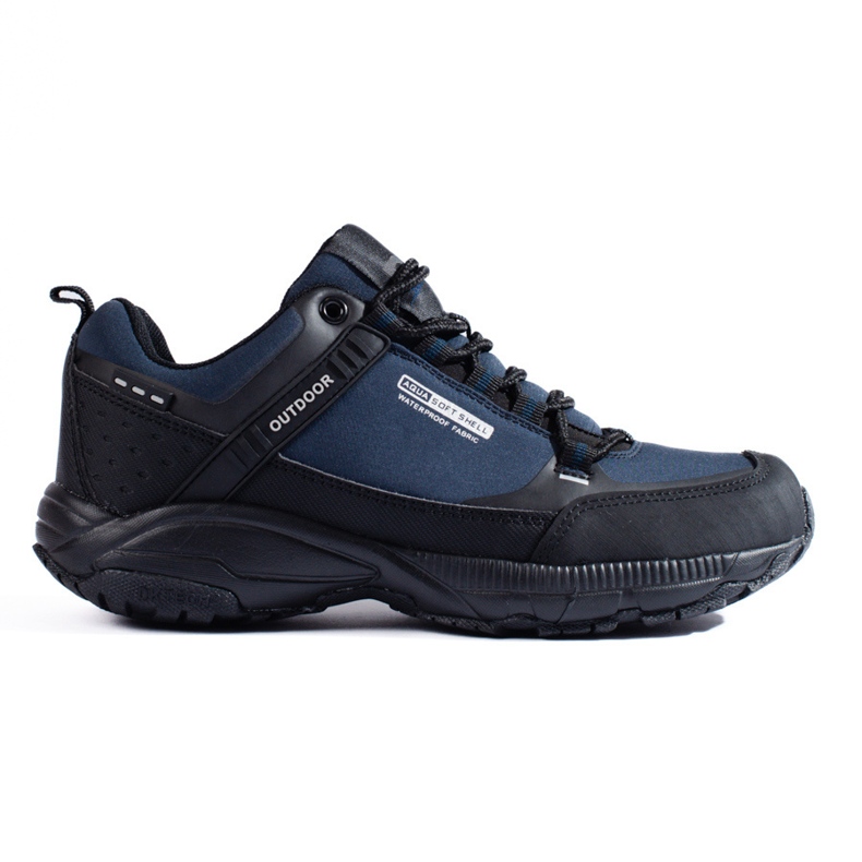Women's outdoor trekking shoes DK navy blue