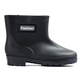 Low black women's wellies