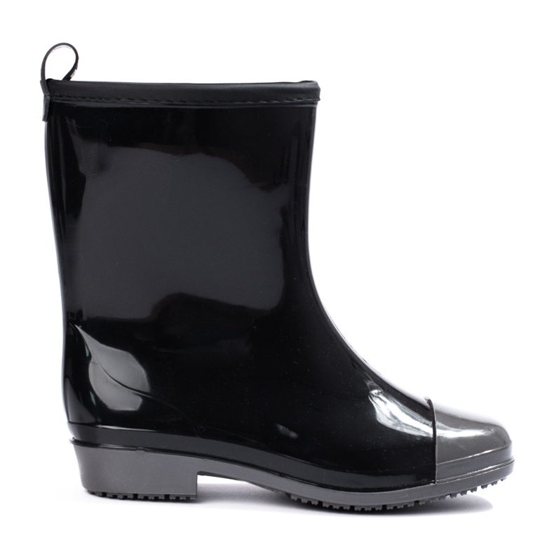 Lacquered Shelovet women's galoshes black
