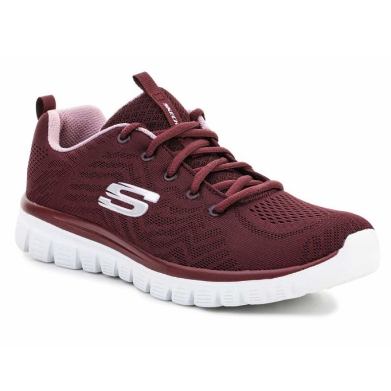 Skechers Graceful Get Connected W 12615-WINE Shoes red
