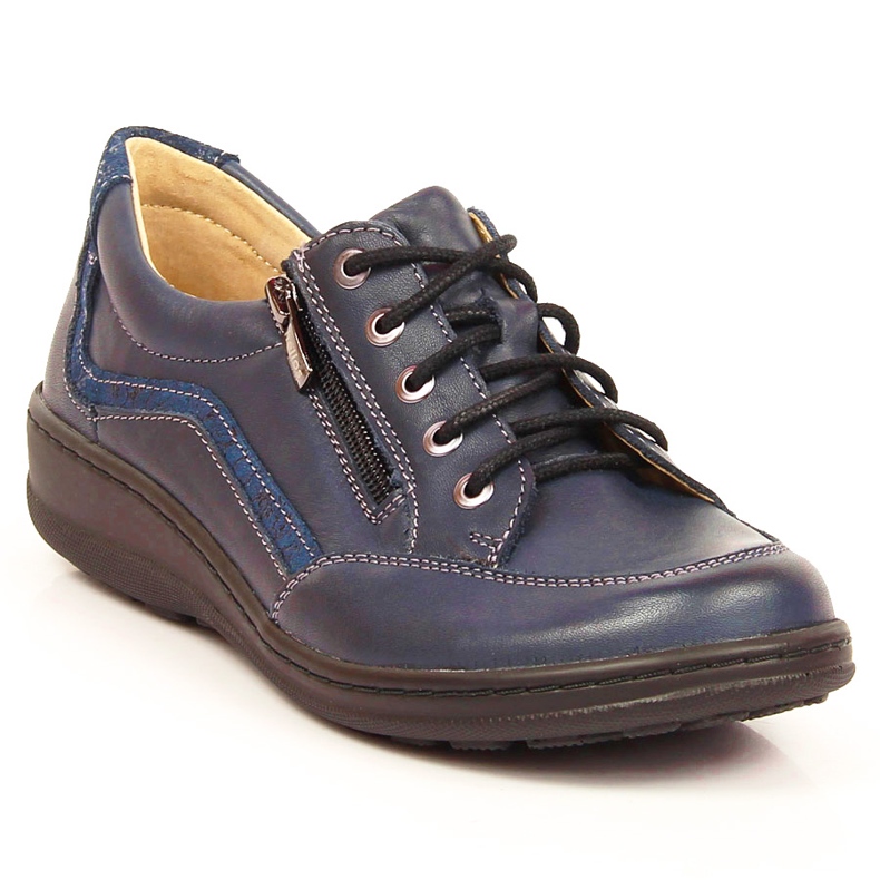 Comfortable navy blue women's shoes Helios