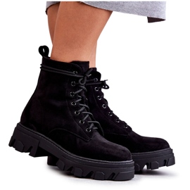 PG1 Suede Warm Boots Workers Black Darvin
