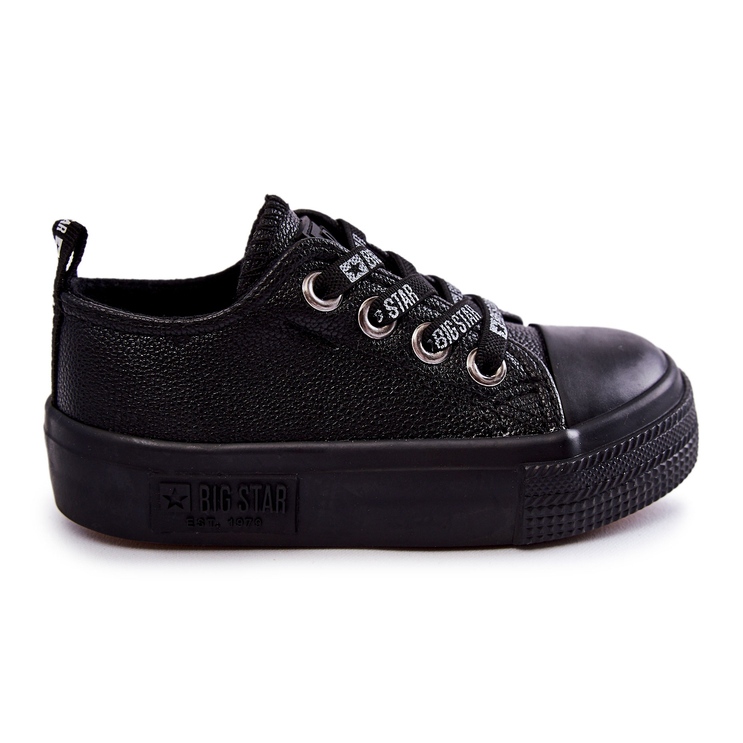 Children's Leather Sneakers Big Star KK374061 Black