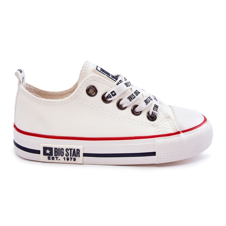 Children's Leather Sneakers Big Star KK374038 White