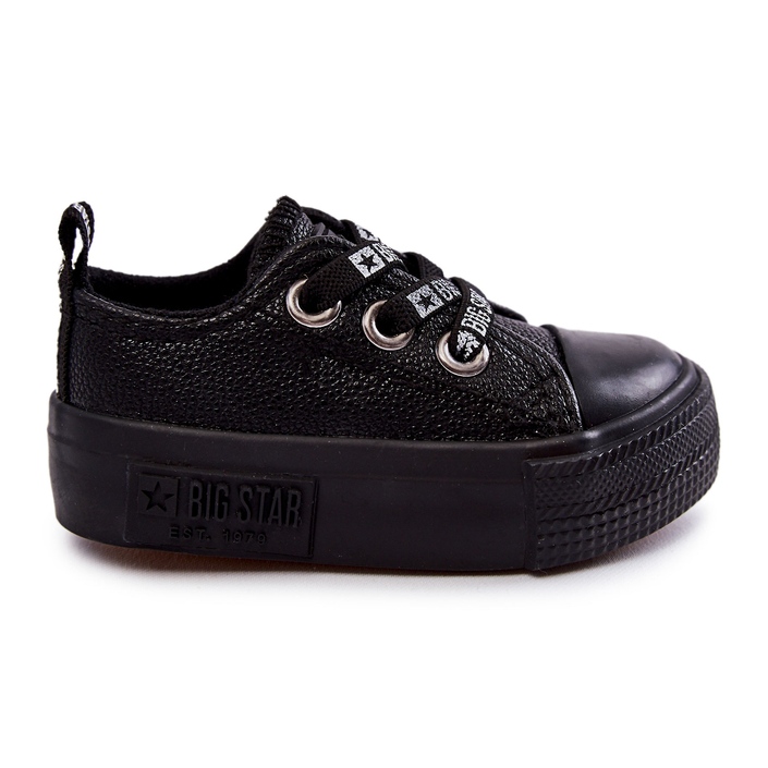 Children's Leather Sneakers Big Star KK374059 Black Children's Leather Sneakers Big Star KK374059 Black