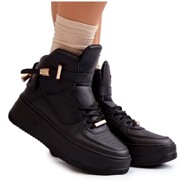 Women's Insulated High Sport Shoes Black Lexa