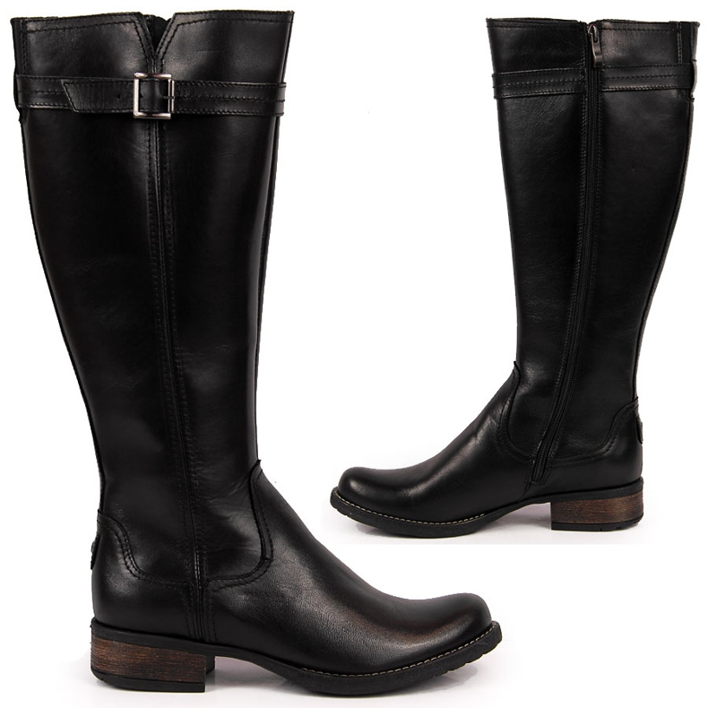 Black Dolce Pietro leather women's boots Black Dolce Pietro leather women's boots