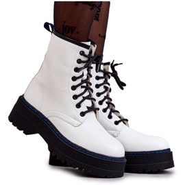 Women's Tied Boots Glany White Callie