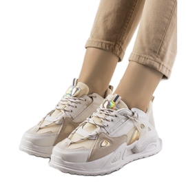 Beige Mansfield sneakers