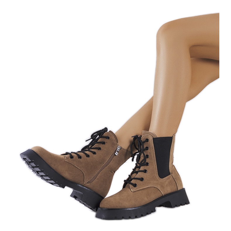 Beige Swinford boots
