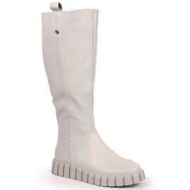Flat insulated boots Potocki W WOL100B beige Flat insulated boots Potocki W WOL100B beige