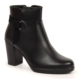 Black high-heeled boots by Sergio Leone W SK384