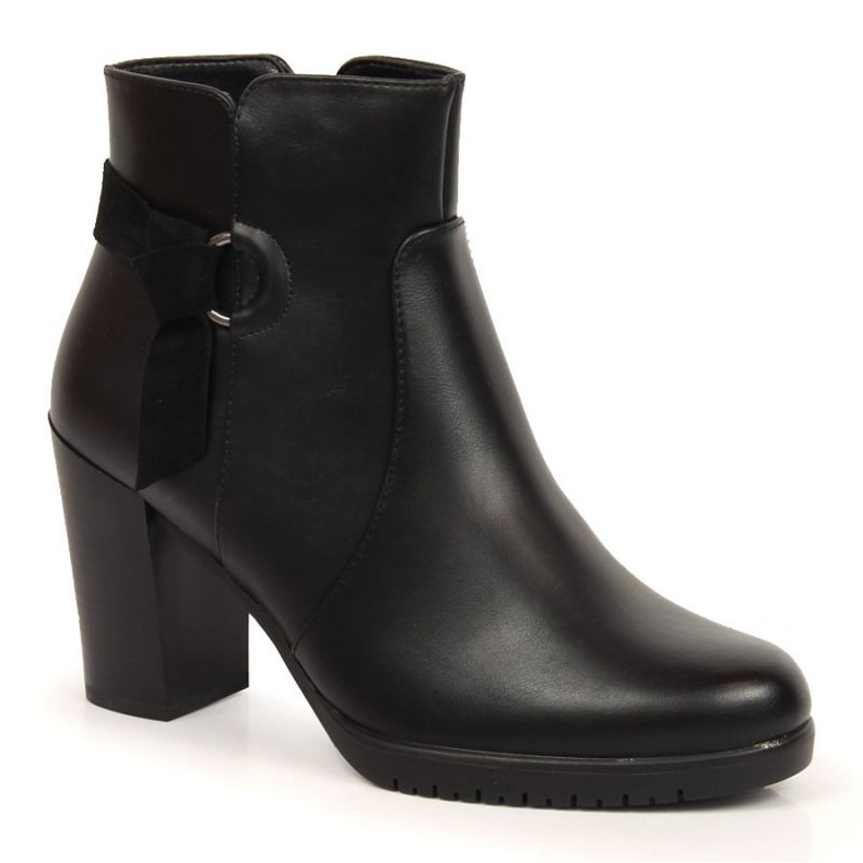 Black high-heeled boots by Sergio Leone W SK384