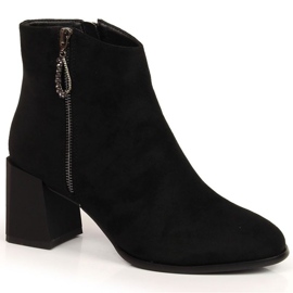 S.Barski Boots on a suede block S. Bararski W OLI181 black