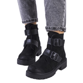 Black eco-suede boots from Leurbost