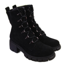 Jezzi Black insulated boots for women