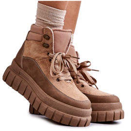 Comfortable Boots On The Dark Beige Sanchio Platform Comfortable Boots On The Dark Beige Sanchio Platform