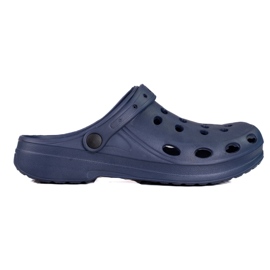 Light men's Shelovet navy blue slippers