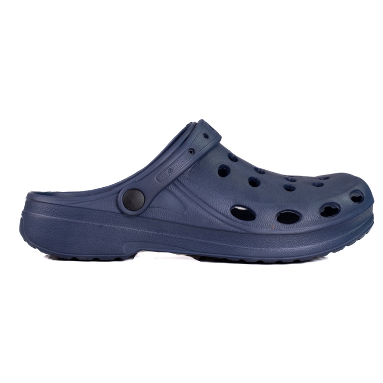 Light men's Shelovet navy blue slippers