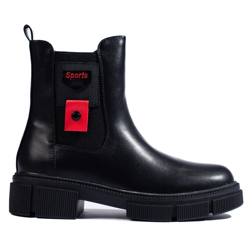 Black women's platform ankle boots