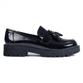 W. Potocki Ladies' black loafers made of patent leather Potocki W. Potocki Ladies' black loafers made of patent leather Potocki