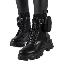 Black boots with a sachet from Adamson